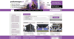 Desktop Screenshot of podiumwagen.nl