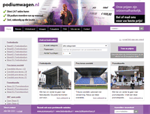 Tablet Screenshot of podiumwagen.nl